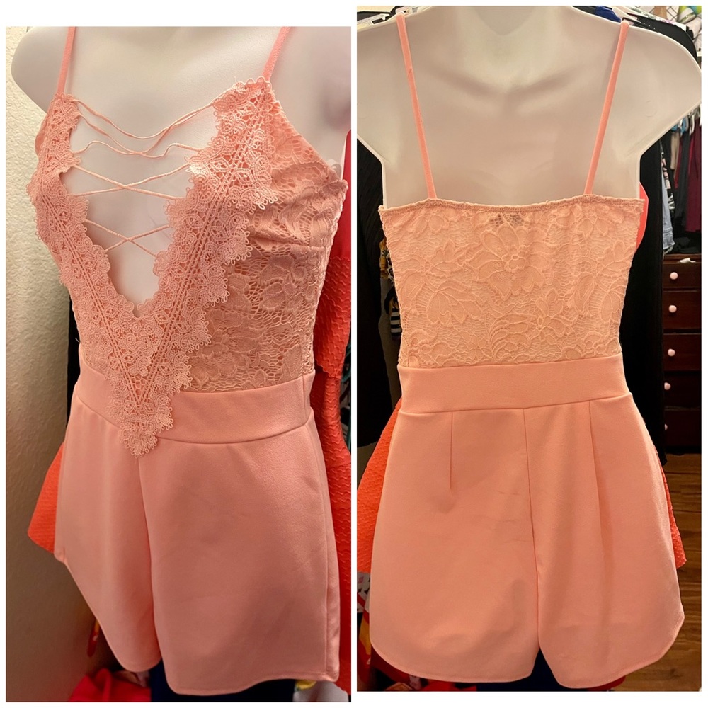 One piece short romper